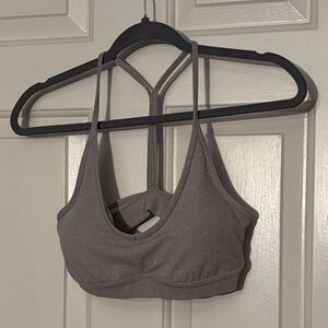 Women's alo Gray Sports Bra